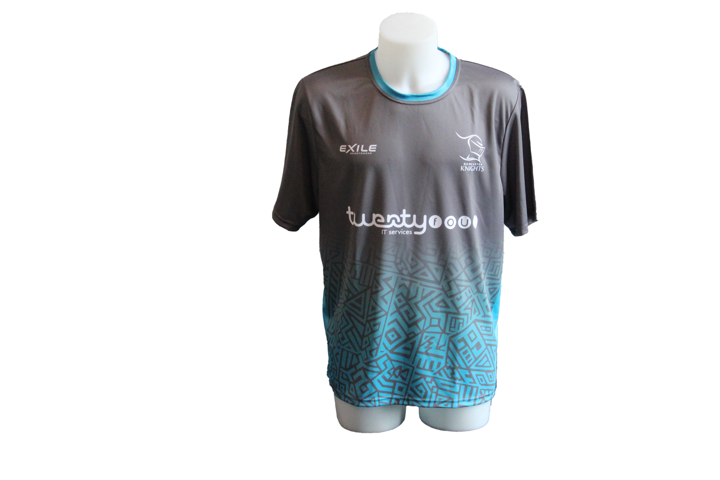 Knights Training Tees (Grey/Aqua)