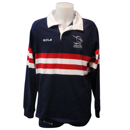 Knights Vintage Long Sleeve Navy Red and White (Adult)