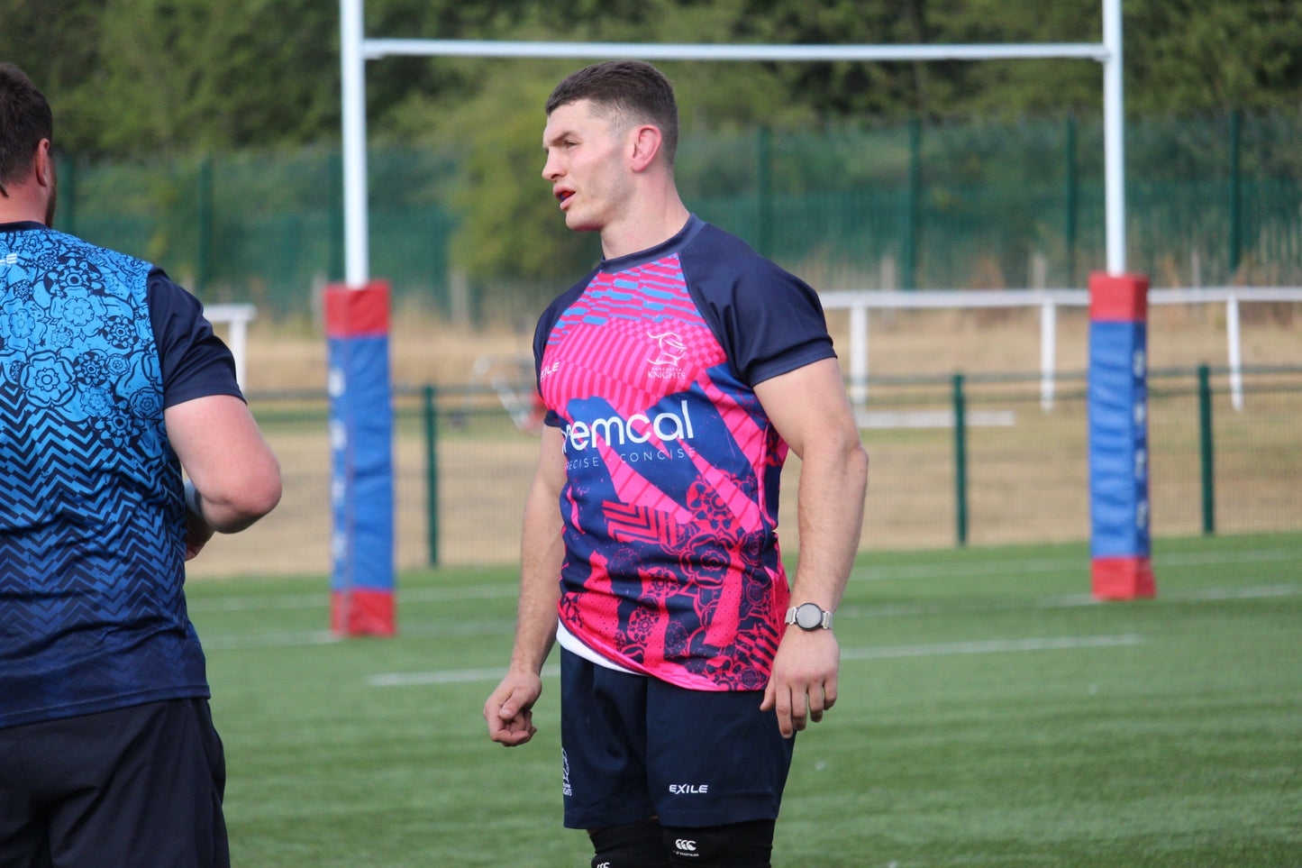 Junior Training Tee 2026-27 (Navy/Pink)
