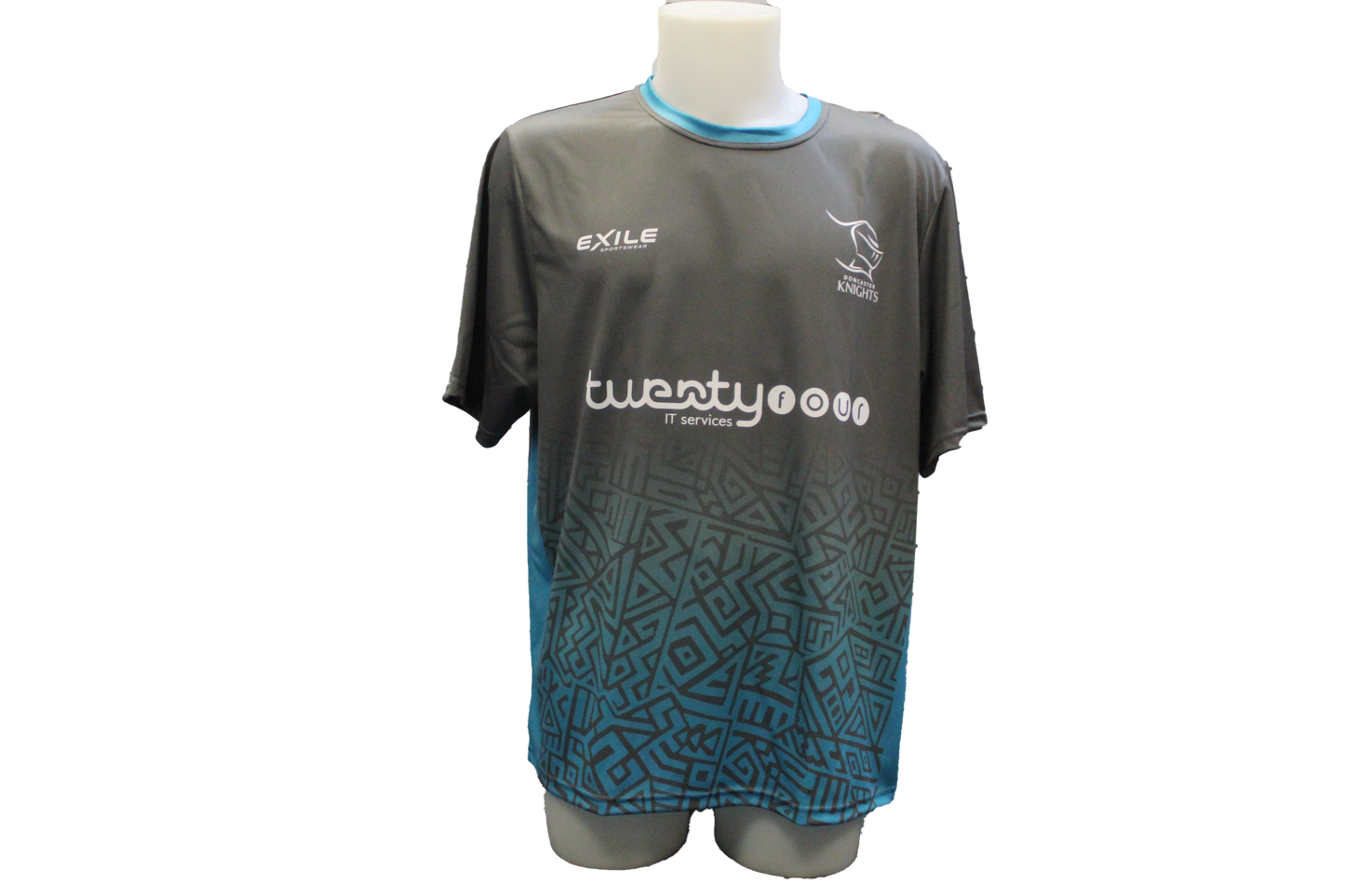 Kids Knights Training Tees (Grey/Aqua)