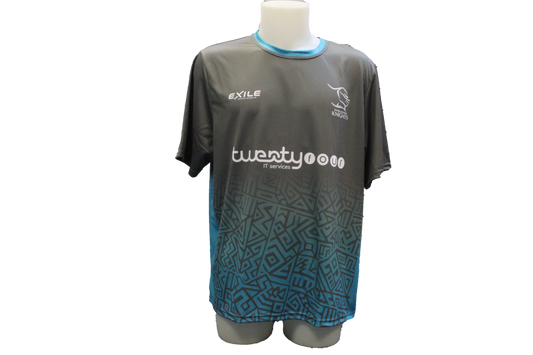 Kids Knights Training Tees (Grey/Aqua)